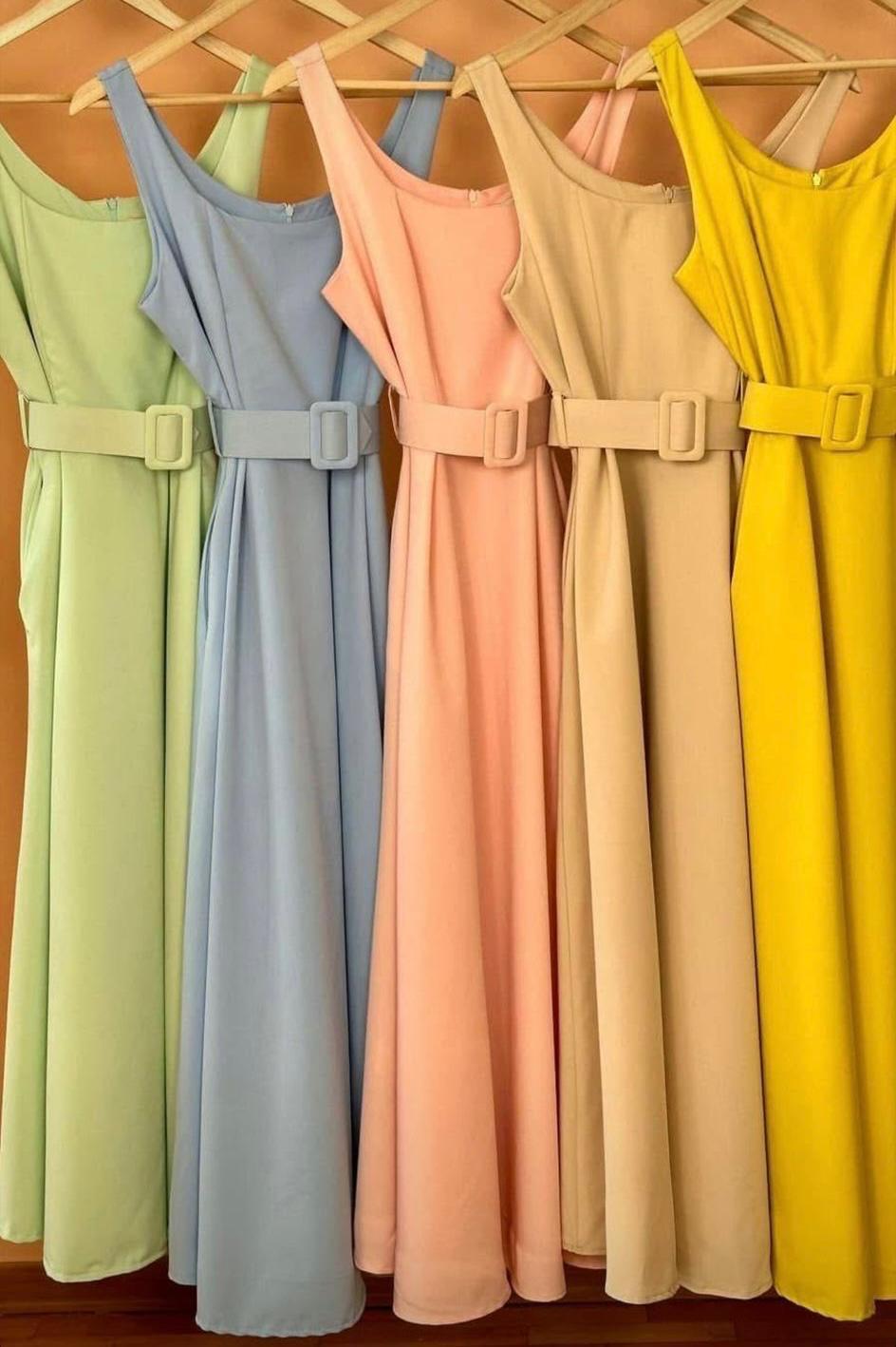 Vestido italiano midi