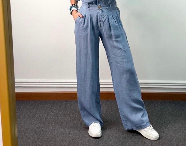 Pantalon lino italiano